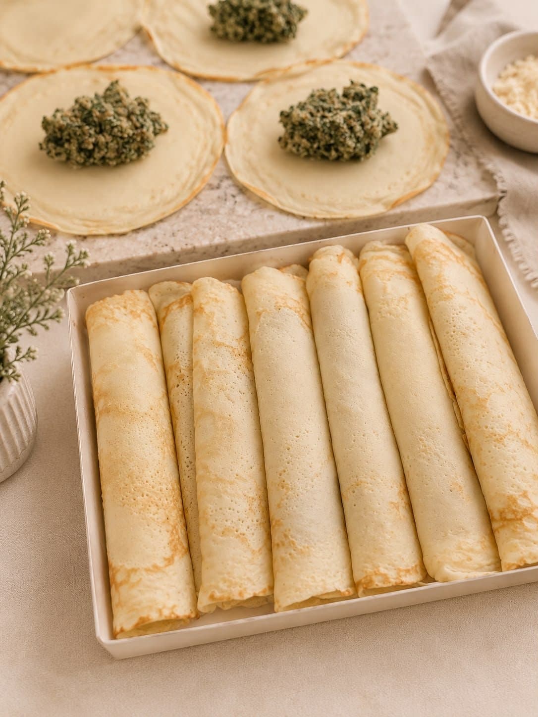 קנלוני ריקוטה ותרד (6 יח')